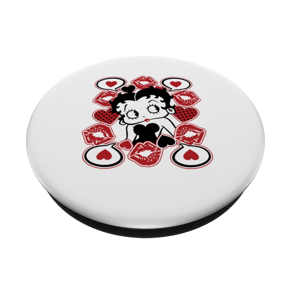 Amazon.com: Betty Boop Lips & Hearts PopSockets Adhesive PopGrip
